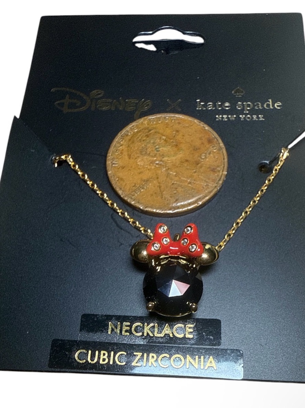 Disney x Kate Spade New York Minnie Pendant Necklace (Style K9174) - Picture 3 of 3